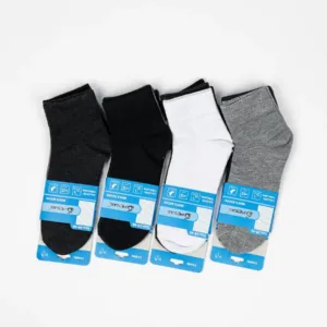 Pack 12 medias tobilleras de algodón para hombre